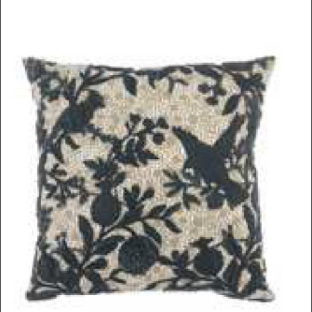 22”x22” Embroidered Pillow Cover